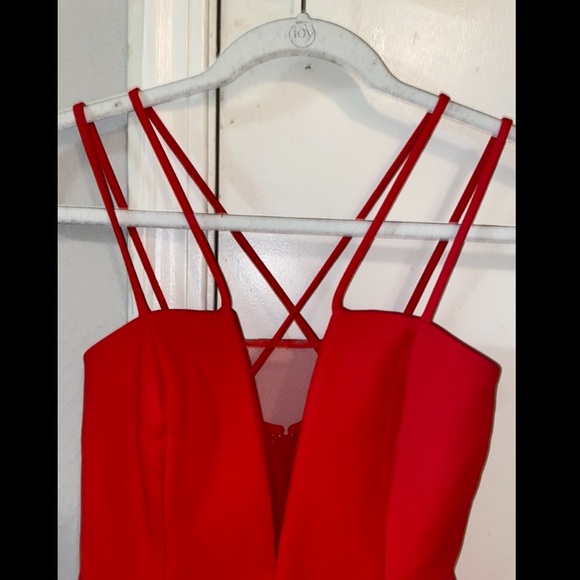 Red Cocktail Dress - Picture 3 of 4